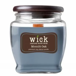 Colonial Candle Duftkerze Moonlit Oak - Soja Wachs Mischung - Blau - 425g