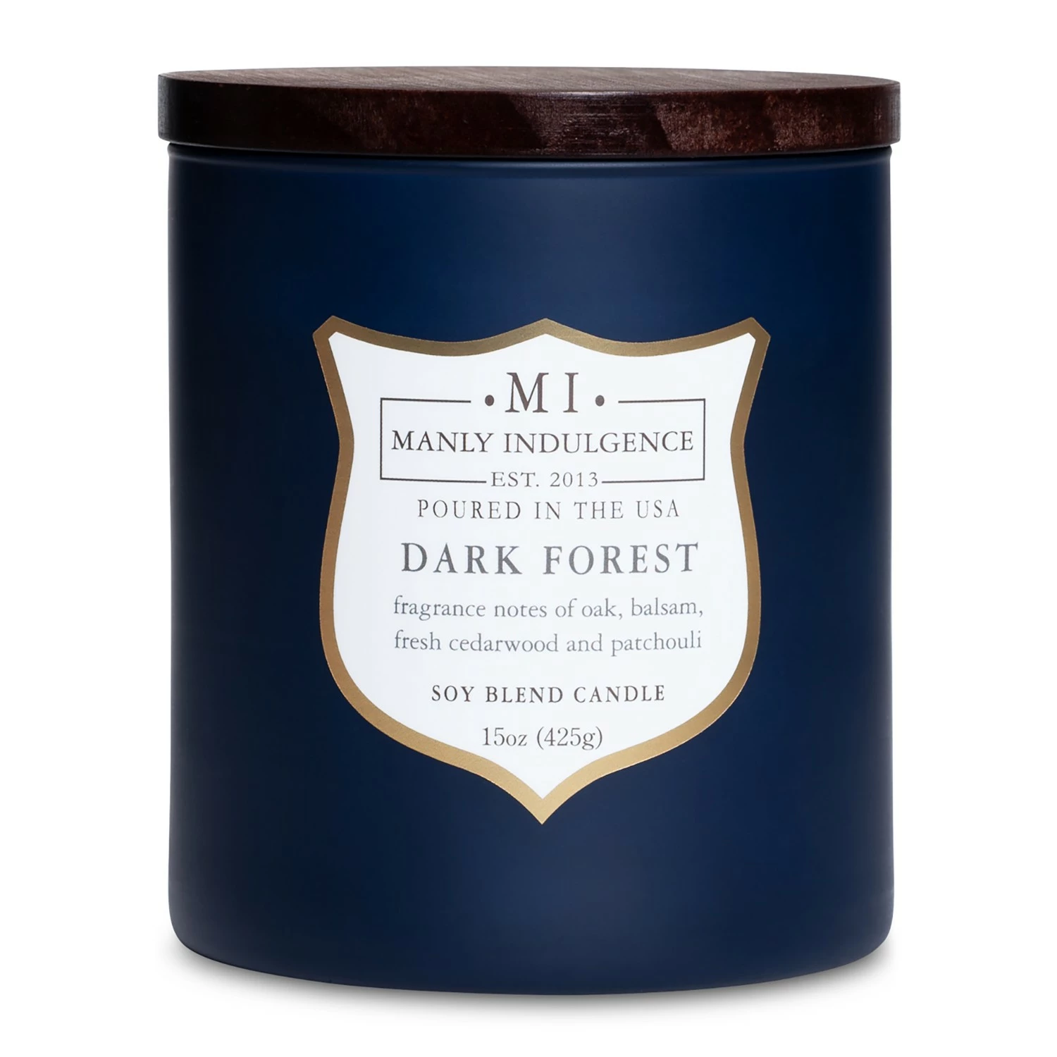Colonial Candle Duftkerze Dark Forest - Soja Wachs Mischung - Blau - 425g
