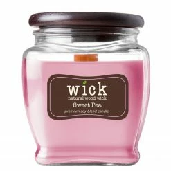 Colonial Candle Duftkerze Sweet Pea - Soja Wachs Mischung - Pink - 425g