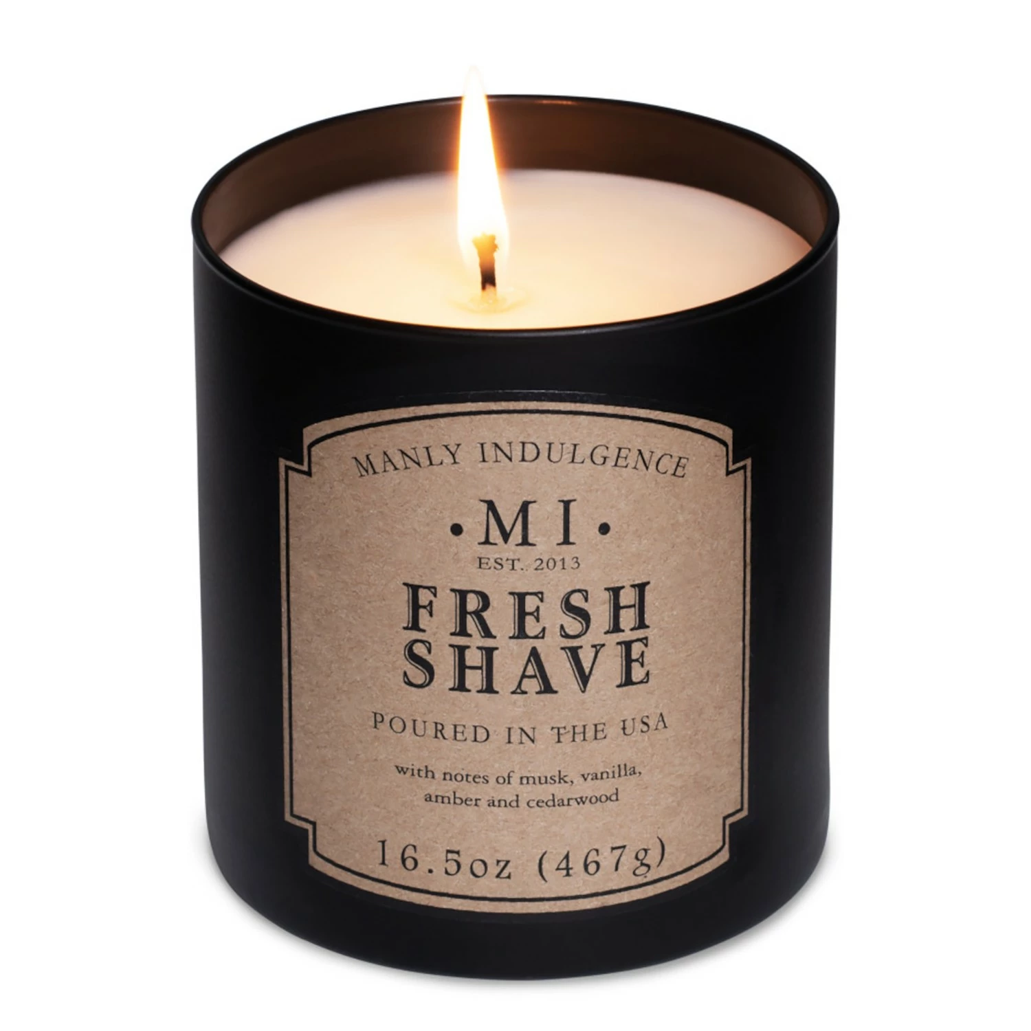 Colonial Candle Duftkerze Fresh Shave - Soja Wachs Mischung - Schwarz - 467g – Bild 3