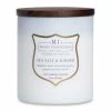 Colonial Candle Duftkerze Mi Ww White Sea Salt &inger - Soja Wachs Mischung - Weiß - 425g