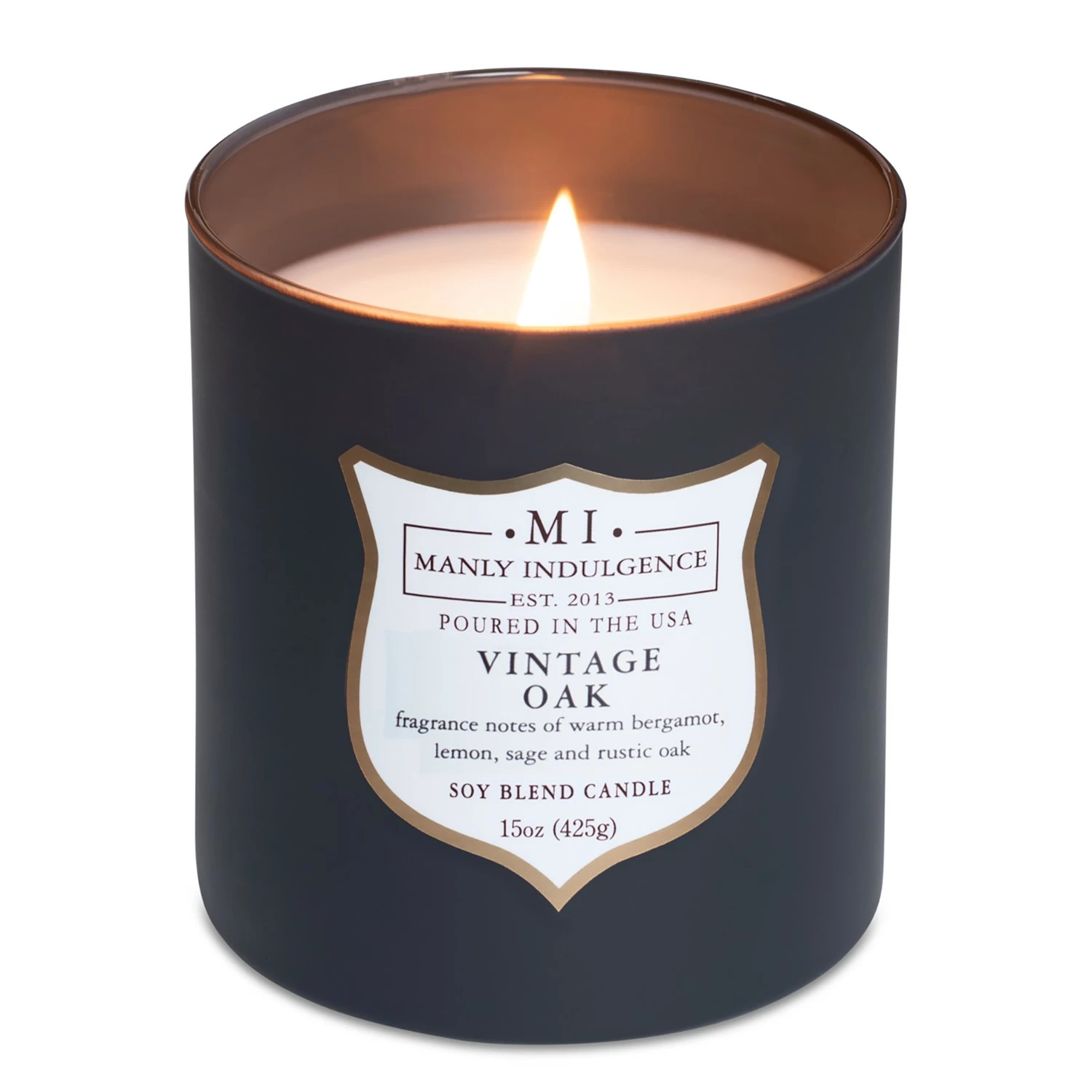 Colonial Candle Duftkerze Vintage Oak - Soja Wachs Mischung - Schwarz - 425g – Bild 2