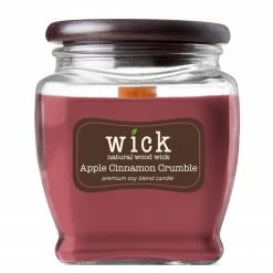 Colonial Candle Duftkerze Cinnamon Crumble - Soja Wachs Mischung - Rot - 425g