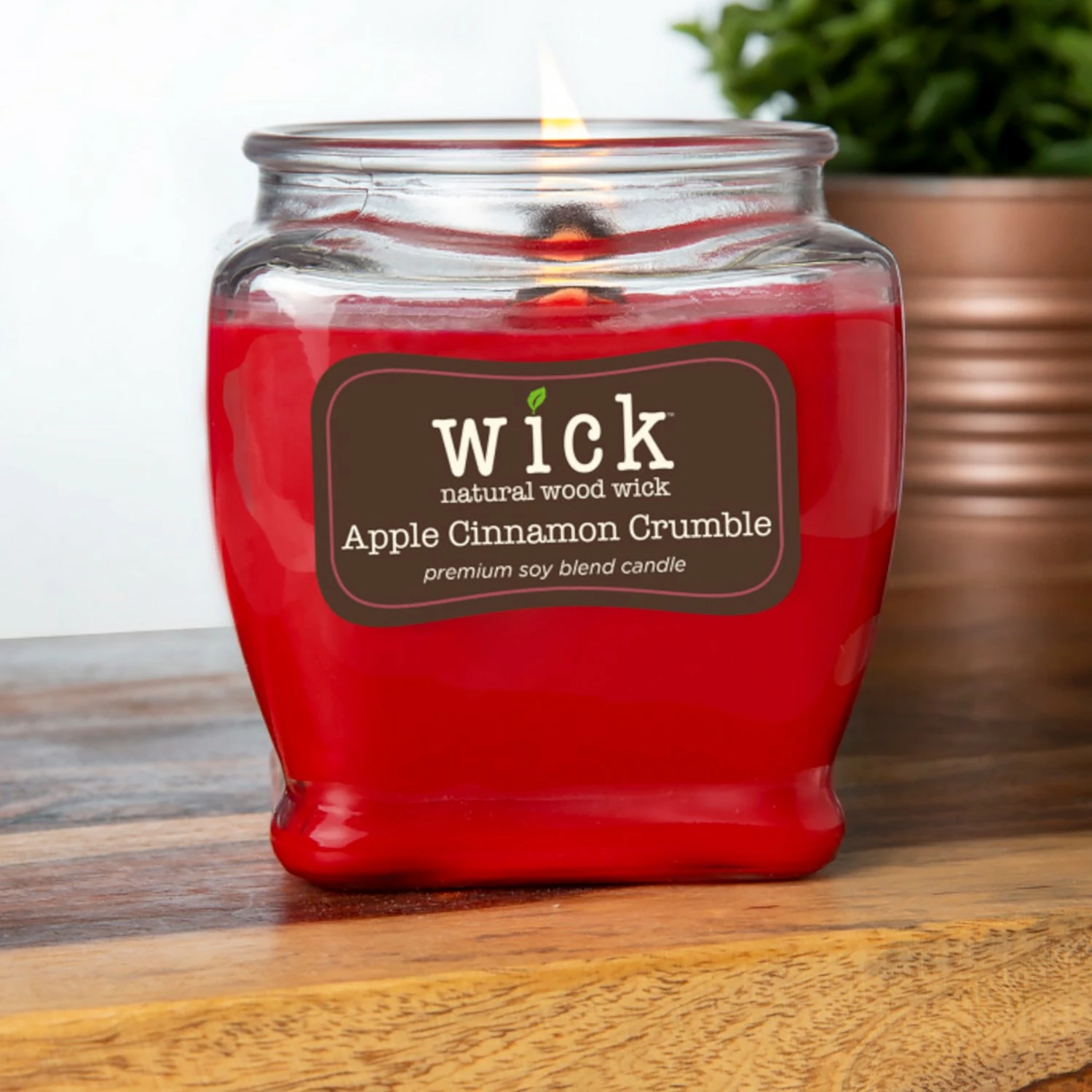 Colonial Candle Duftkerze Cinnamon Crumble - Soja Wachs Mischung - Rot - 425g – Bild 3