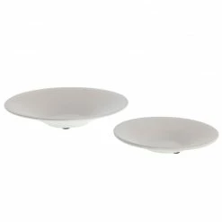 Twentyfour Topfuntersetzer Naimi (2-teilig) - Zement - Weiß