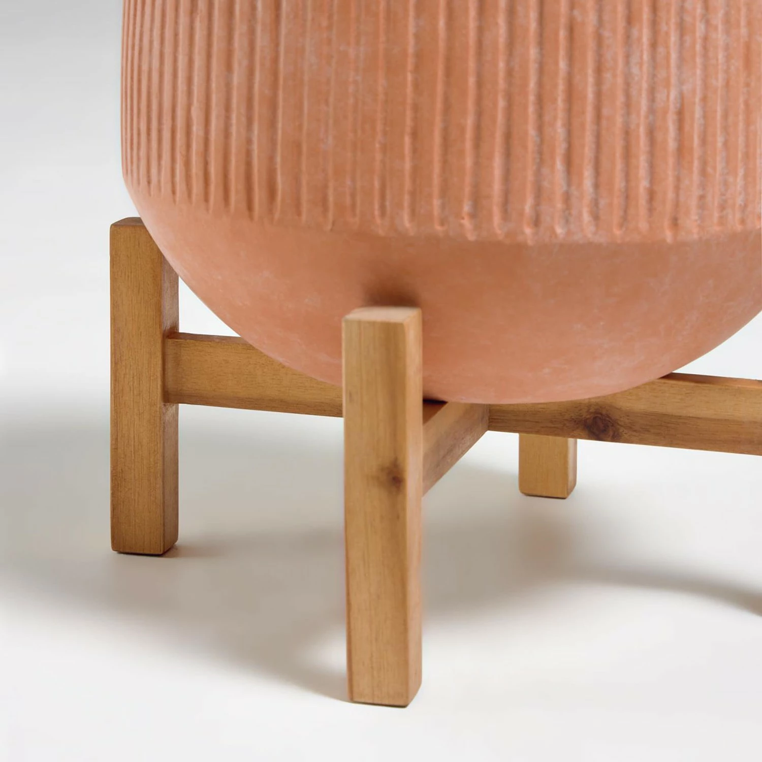 Twentyfour Pflanzkübel Daffodil - Terracotta / Acacia - Kupfer – Bild 3