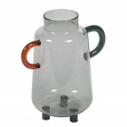 Twentyfour Vase Iarena I - Borosilikatglas - Grau