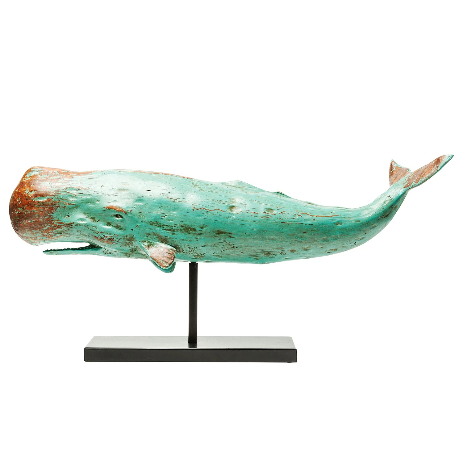 Kare Design Deko Figur Whale Base - Blau - Metall / Stein – Bild 2