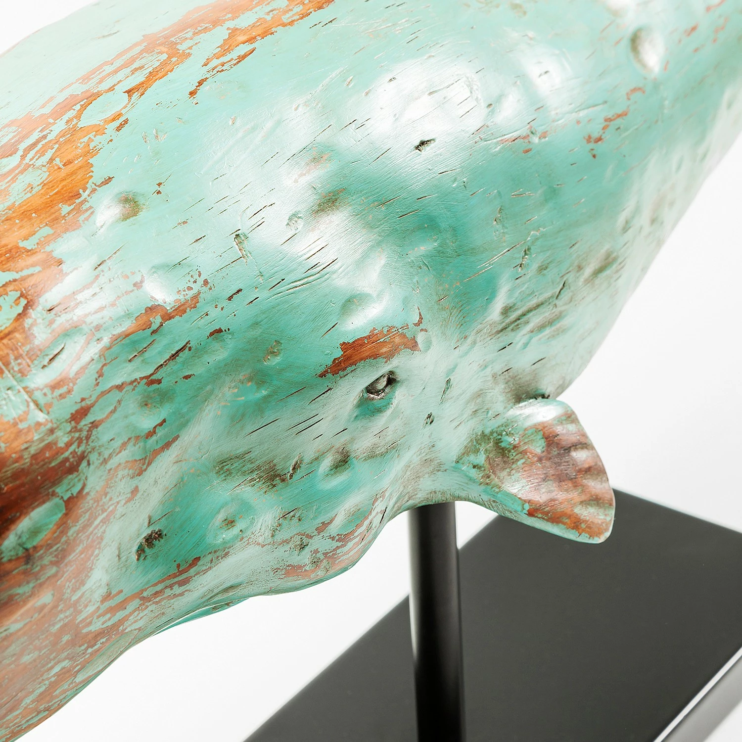 Kare Design Deko Figur Whale Base - Blau - Metall / Stein – Bild 6