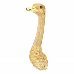 Kare Design Wandschmuck Ostrich - Gold - Stein
