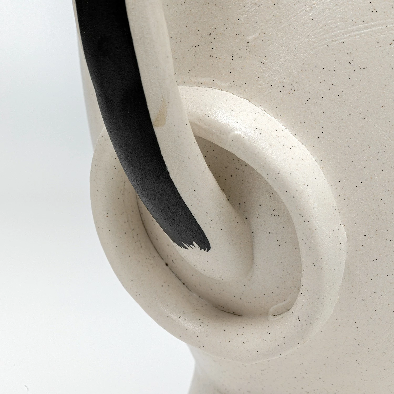 Kare Design Vase Face Pot - Grau - Stein – Bild 9