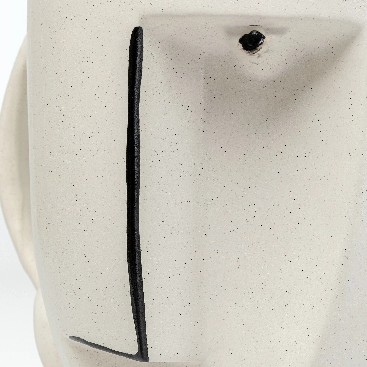 Kare Design Vase Face Pot - Grau - Stein – Bild 11