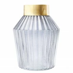 Kare Design Vase Barfly - Grau - Glas / Metall