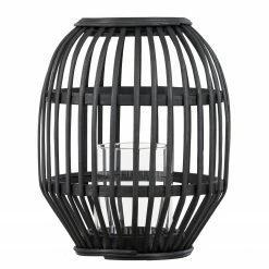 Laterne Seca - Black - 19cm x 24cm x 19cm