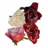 My Flair Kunstblume Rose II (4er-Set) - Polyester PVC - Mehrfarbig