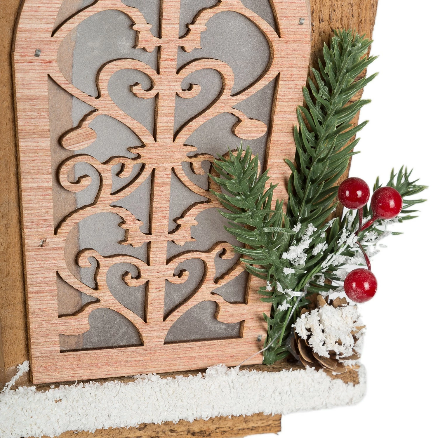 My Flair Dekoobjekt Holzlaterne III - Tanne - Braun – Bild 4