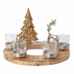 My Flair Weihnachtskranz Evato - Mango - Braun