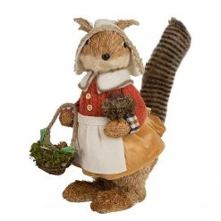 My Flair Stroh Eichhörnchen II - Naturfaser - Mehrfarbig