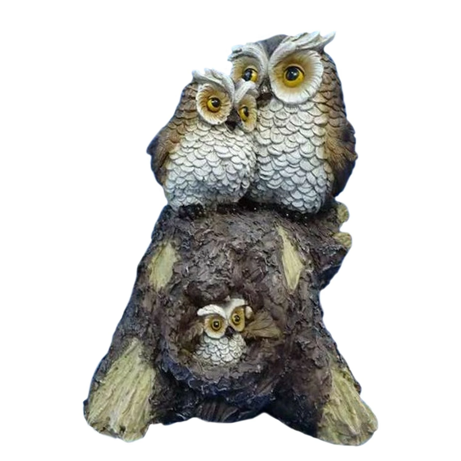 My Flair Dekofigur Eulenpaar - Polyresin - Braun