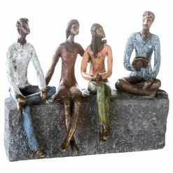 GILDE Skulptur Network - Kunstharz - Mehrfarbig