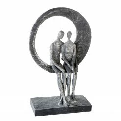 GILDE Skulptur Love Place - Kunstharz - Silber