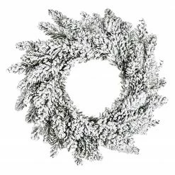 FLHF Adventskranz Hilltown - Polyester PVC - Weiß