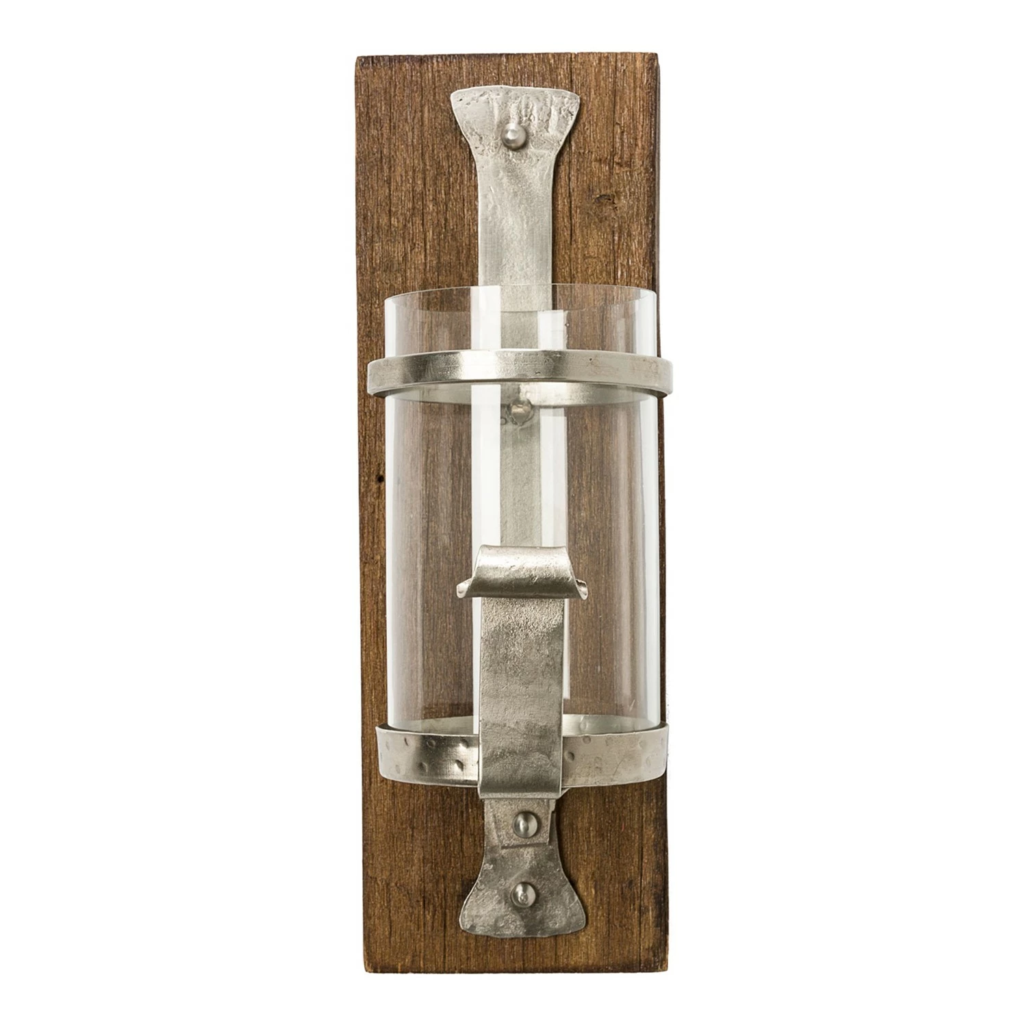 Twentyfour Kerzenhalter Wood - Recycling Holz / Eisen - Braun – Bild 2