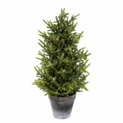 Twentyfour Kunstpflanze Tannenbäumchen Glitter - Kunststoff - Grün