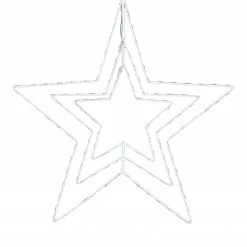 Twentyfour LED-Stern Mobile - Metall - Weiß