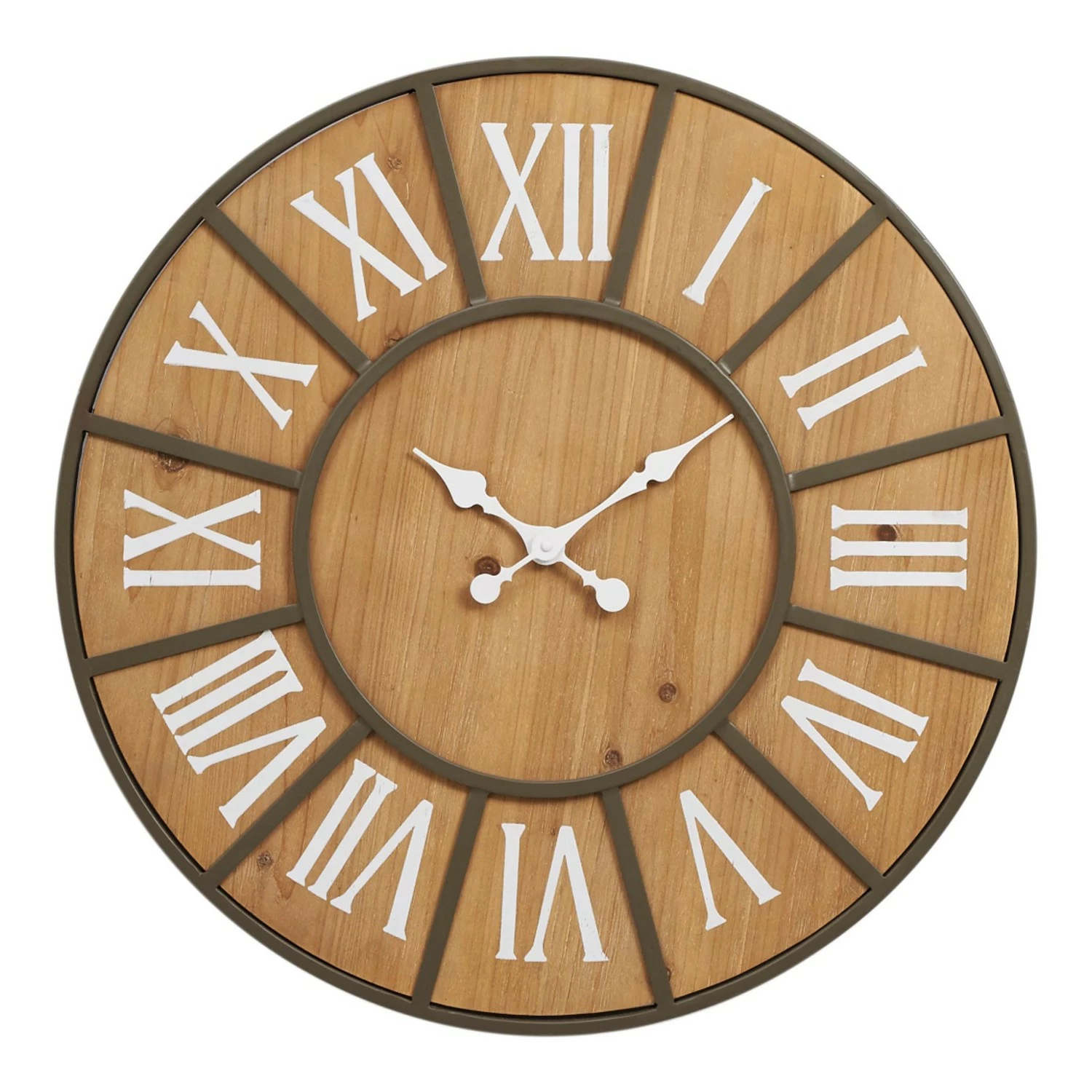 Twentyfour Wanduhr Lonne - Tannenholz / MDF - Braun / Grün – Bild 3