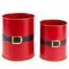 Twentyfour Übertopf Jolly (2-teilig) - Metall - Rot