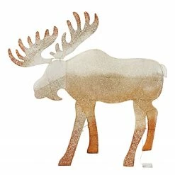 Twentyfour LED-Dekofigur Elch Kjell - Kupfer / Baumwollstoff - Kupfer