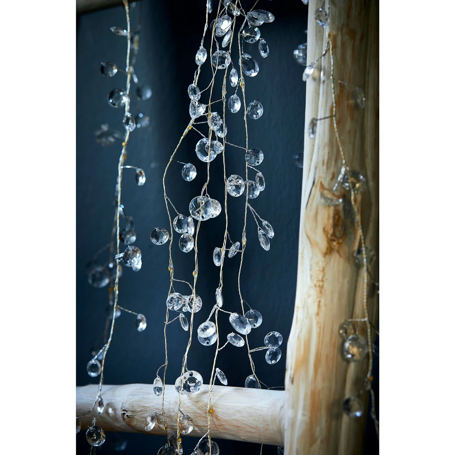 Twentyfour LED-Lichterregen Diamonds - Kupfer - Weiß – Bild 3