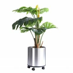 Twentyfour Kunstpflanze Split-Philo - Bananenrinde / Eisen - Grün