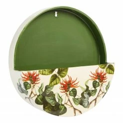 Twentyfour Wand-Pflanztopf Leaves - Dolomit - Mehrfarbig