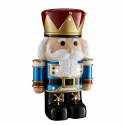 Twentyfour LED-Dekofigur Kleiner Nussknacker - Polyresin - Mehrfarbig