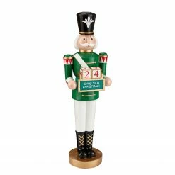 Twentyfour Dekofigur Nussknacker - Polyresin - Grün / Weiß