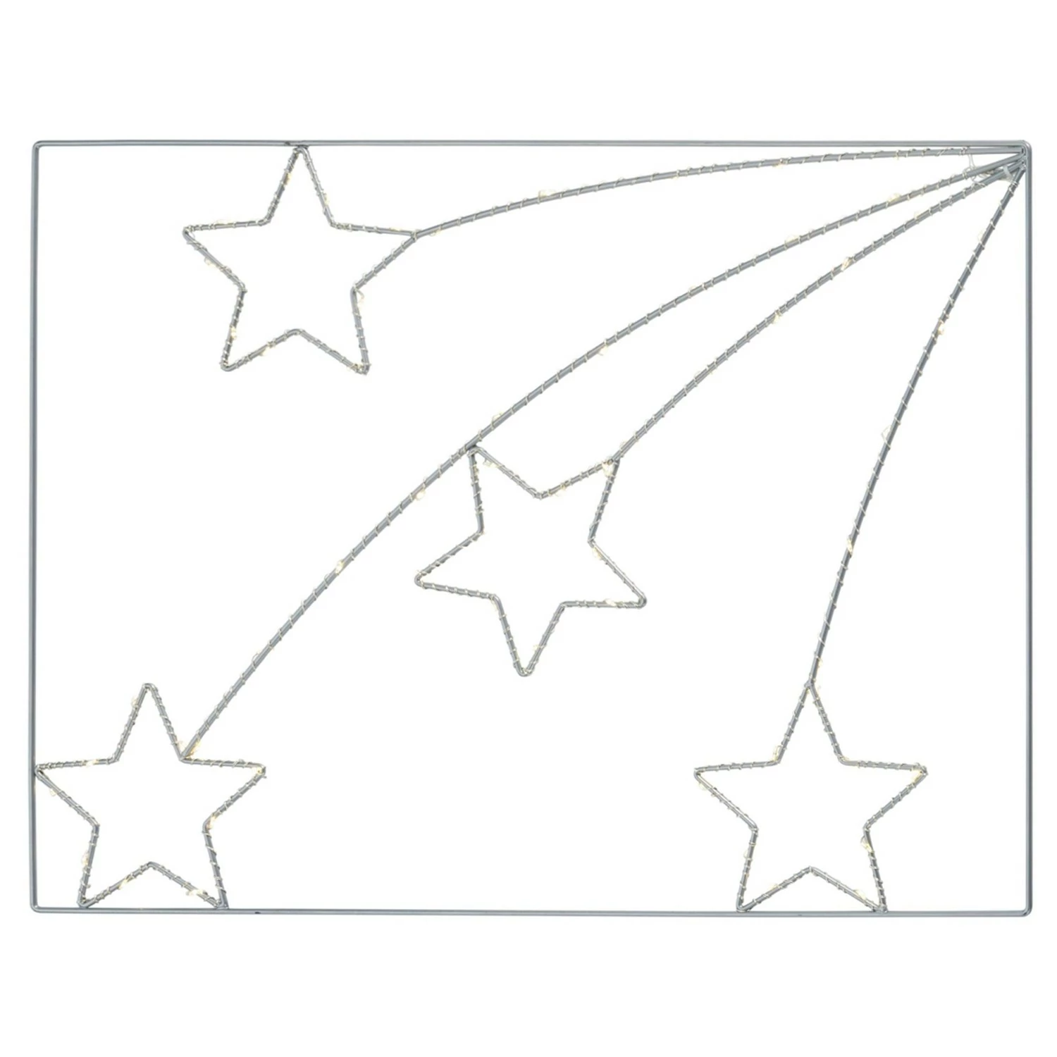 Twentyfour LED-Beleuchtung Sternenregen - Metall / Kunststoff - Silber