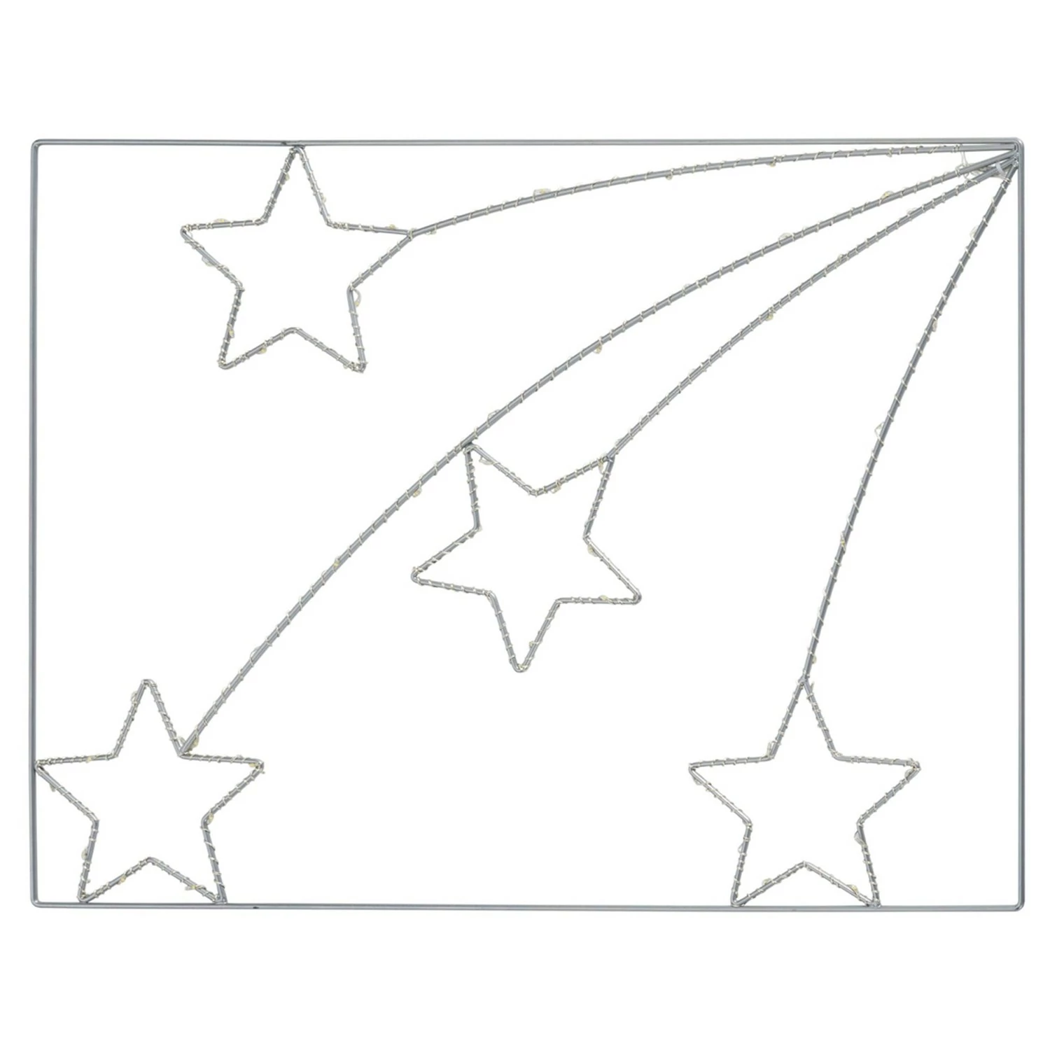 Twentyfour LED-Beleuchtung Sternenregen - Metall / Kunststoff - Silber – Bild 3