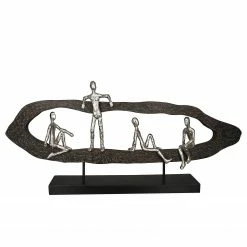 GILDE Skulptur Hang out - Mango - Braun - 75cm x 35cm x 10cm