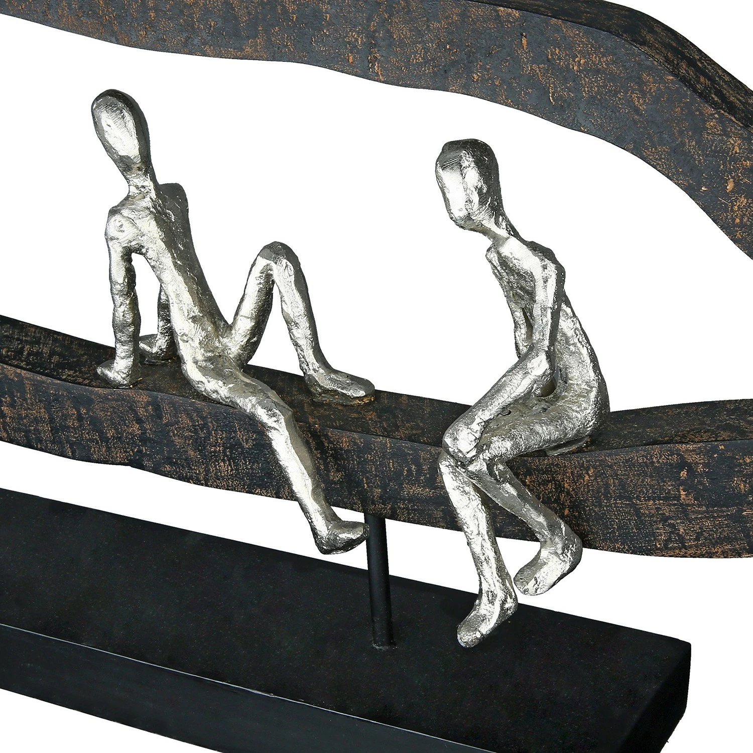 GILDE Skulptur Hang out - Mango - Braun - 75cm x 35cm x 10cm – Bild 4