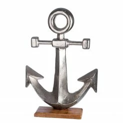 GILDE Anker Maritim - Aluminium - Silber - 40cm x 56cm x 10cm