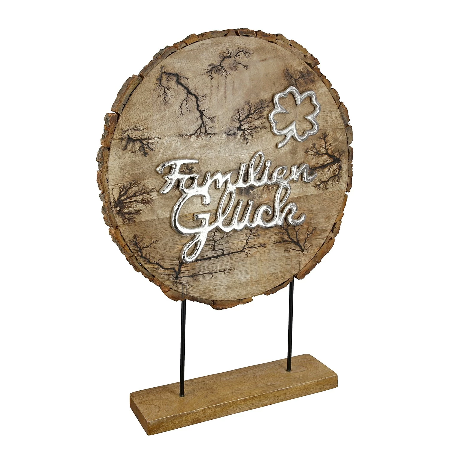 GILDE Standrelief Familienglück - Mango - Braun - 36cm x 51cm x 8cm