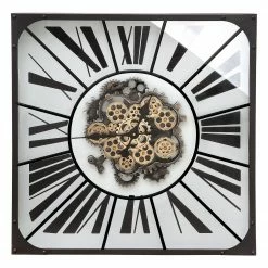 GILDE Wanduhr Clochau - Eisen - Mehrfarbig - 80cm x 80cm x 9cm