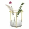 Umbra Vase Tesora - Aluminium / Stahl - Brass - 15,24cm x 25,73cm x 15,24cm