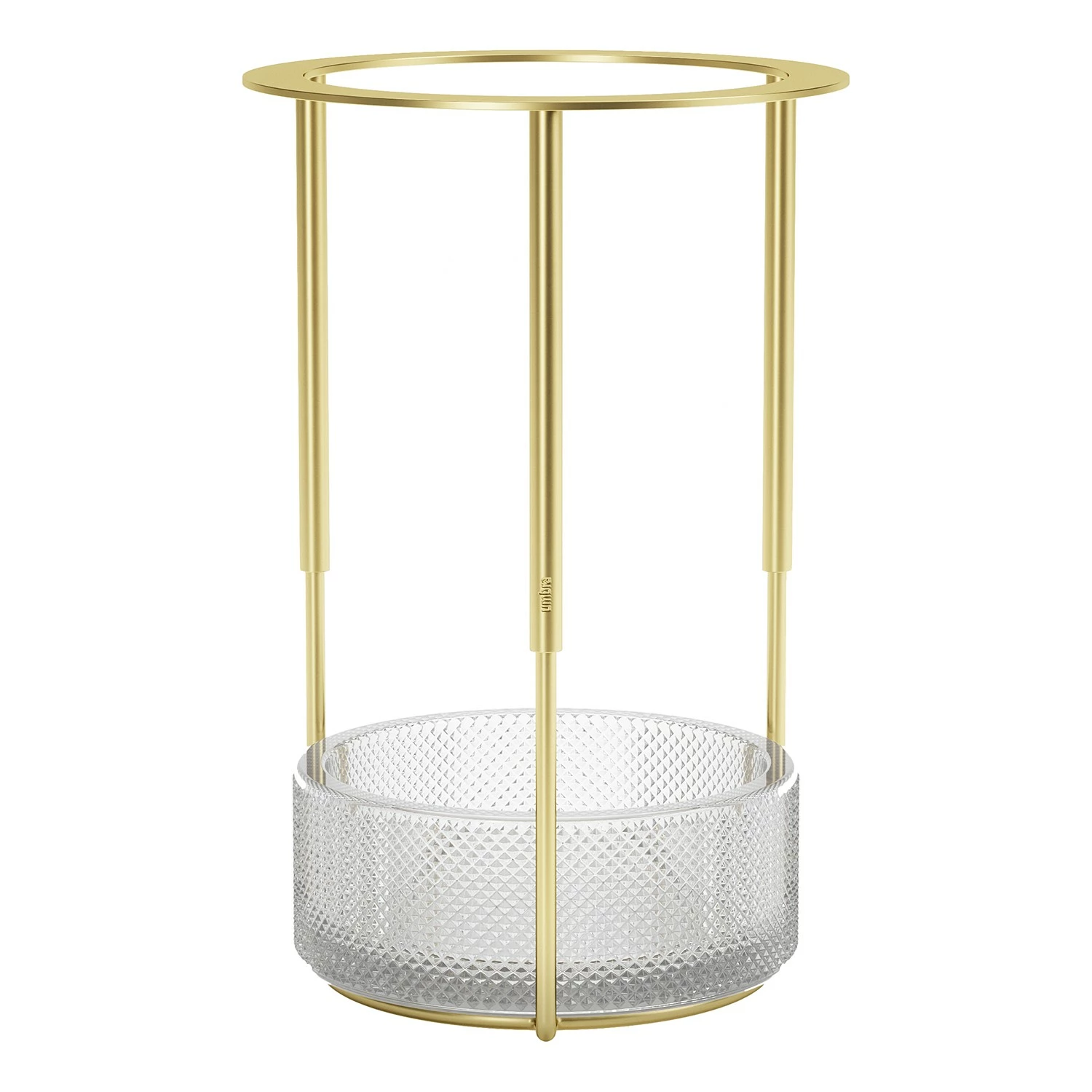 Umbra Vase Tesora - Aluminium / Stahl - Brass - 15,24cm x 25,73cm x 15,24cm – Bild 4