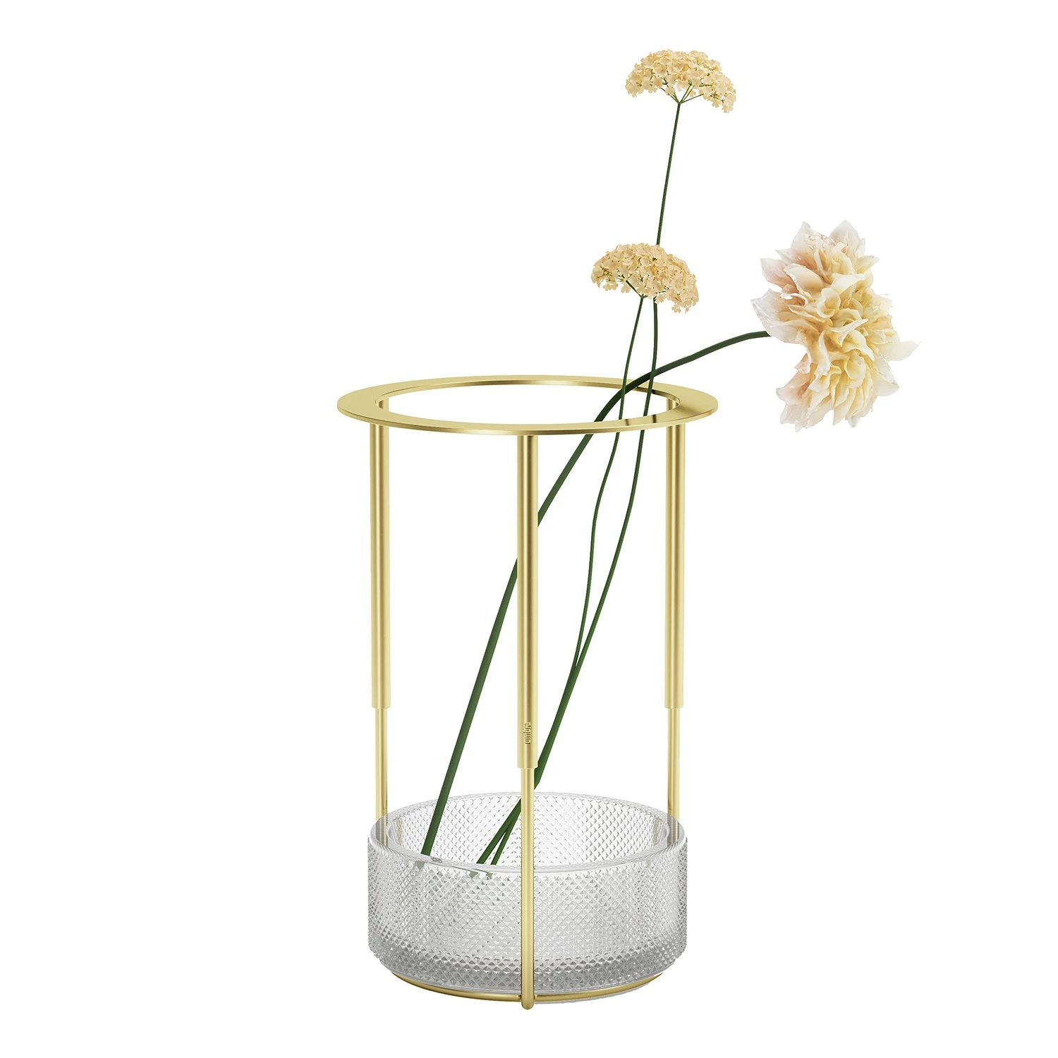 Umbra Vase Tesora - Aluminium / Stahl - Brass - 15,24cm x 25,73cm x 15,24cm – Bild 5