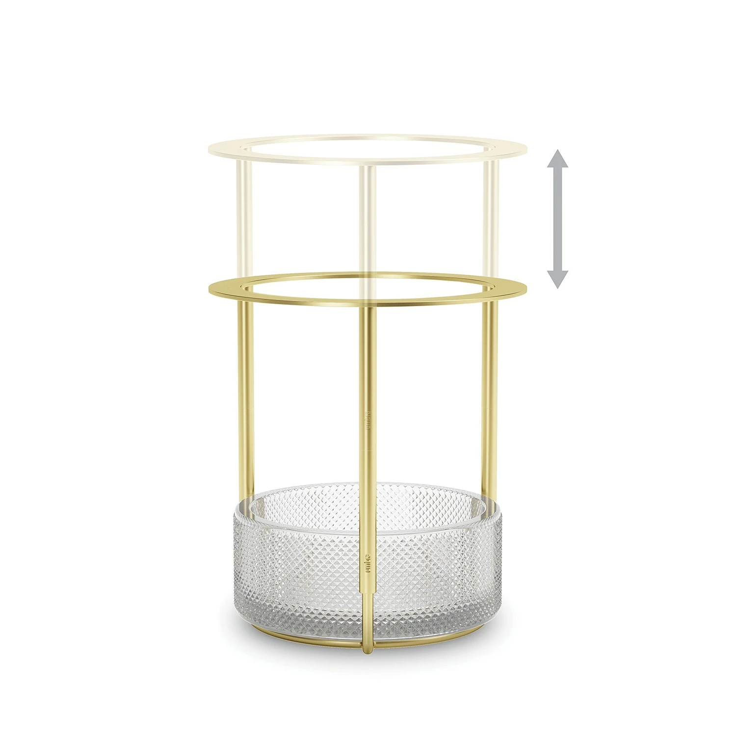 Umbra Vase Tesora - Aluminium / Stahl - Brass - 15,24cm x 25,73cm x 15,24cm – Bild 10