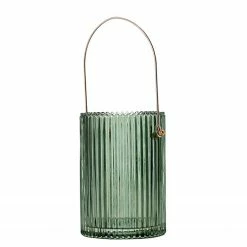 FLHF Vase Nate - 100% Glas - Flaschengrün - cm x 15cm x cm