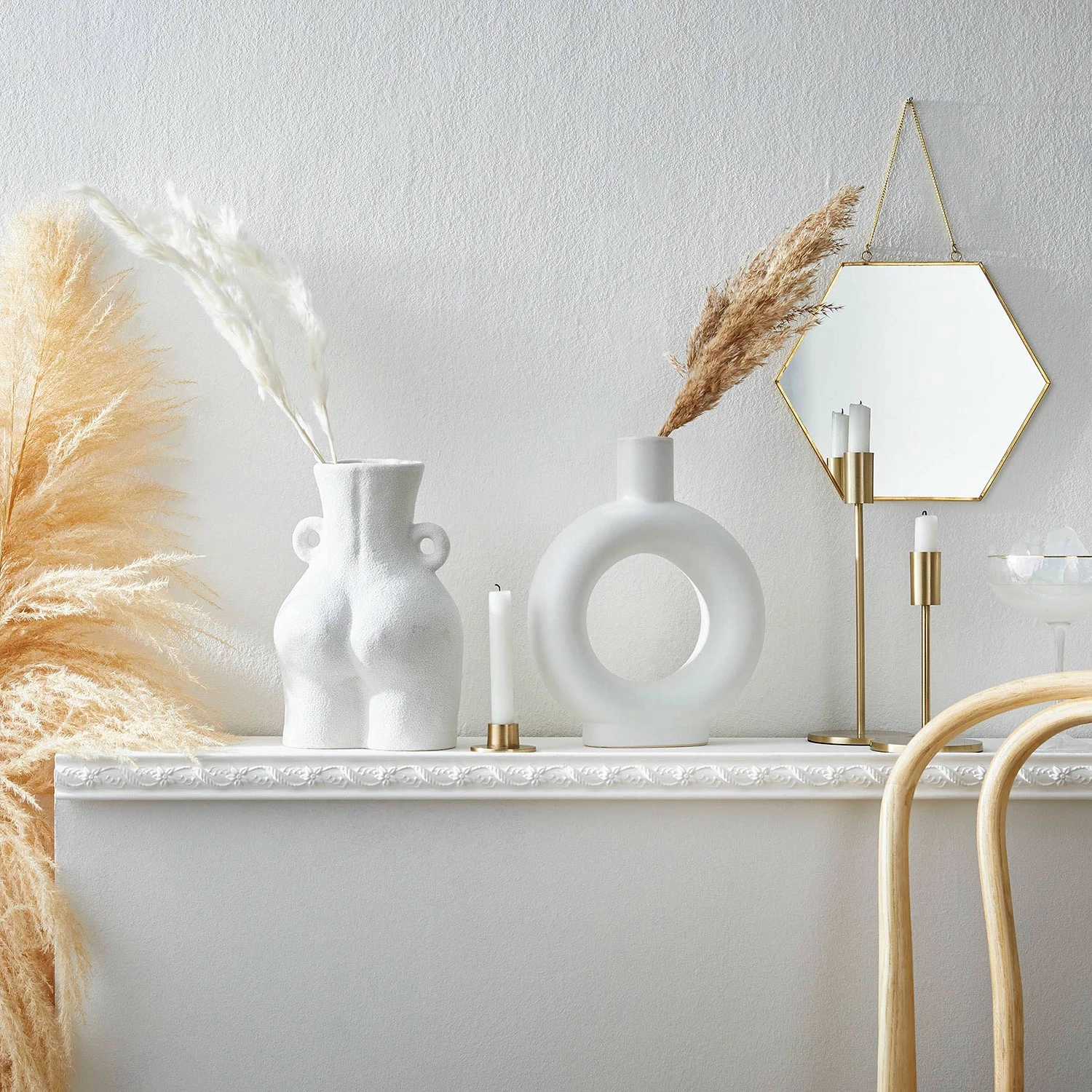 Butlers Vase LOOP IV - Keramik - Weiß – Bild 3